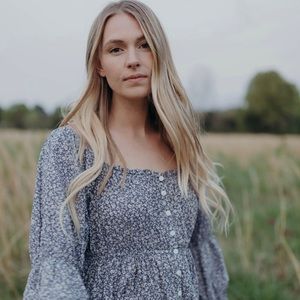 Esby Caterina Dress - Denim Floral Sz Small